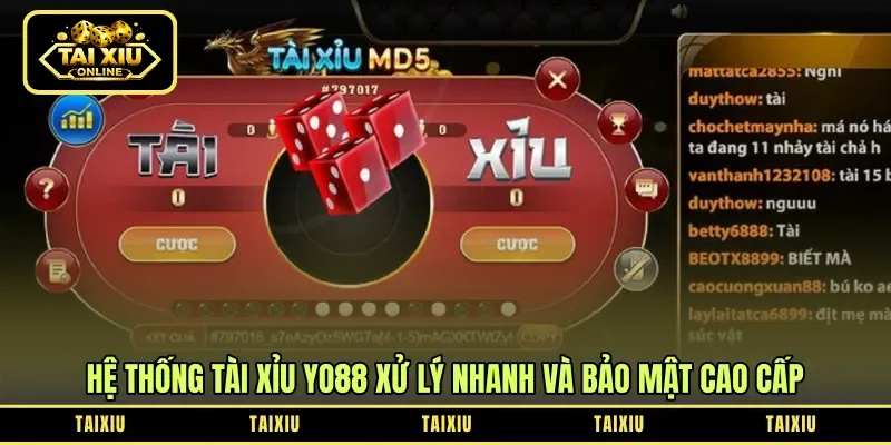 Hệ thống tài xỉu Yo88 xử lý nhanh và bảo mật cao cấp